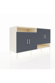 Kronos Konsol 6 Raflı 4 Kapaklı 176x59x99 Aytaşı-Antrasit/Aytaşı