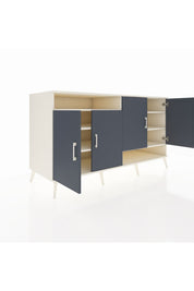 Kronos Konsol 6 Raflı 4 Kapaklı 176x59x99 Aytaşı-Antrasit/Aytaşı