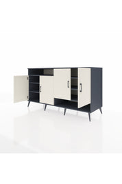 Kronos Konsol 6 Raflı 4 Kapaklı 176x59x99 Antrasit-Aytaşı/Antrasit