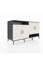 Kronos Konsol 6 Raflı 4 Kapaklı 176x59x99 Antrasit-Aytaşı/Çam