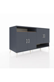 Kronos Konsol 6 Raflı 4 Kapaklı 176x59x99 Antrasit-Antrasit/Çam