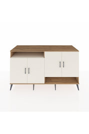 Kronos Konsol 6 Raflı 4 Kapaklı 176x59x99 Çam-Aytaşı