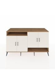 Kronos Konsol 6 Raflı 4 Kapaklı 176x59x99 Çam-Aytaşı/Çam