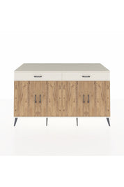Kronos Konsol 4 Raflı 2 Çekmeceli 4 Kapaklı 176x59x99 Aytaşı-Çam/Aytaşı