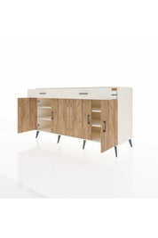 Kronos Konsol 4 Raflı 2 Çekmeceli 4 Kapaklı 176x59x99 Aytaşı-Çam/Aytaşı