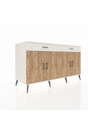 Kronos Konsol 4 Raflı 2 Çekmeceli 4 Kapaklı 176x59x99 Aytaşı-Çam/Aytaşı