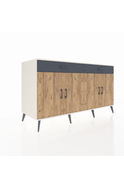 Kronos Konsol 4 Raflı 2 Çekmeceli 4 Kapaklı 176x59x99 Aytaşı-Çam/Antrasit