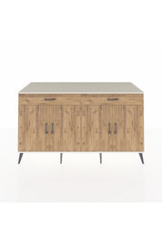 Kronos Konsol 4 Raflı 2 Çekmeceli 4 Kapaklı 176x59x99 Aytaşı-Çam