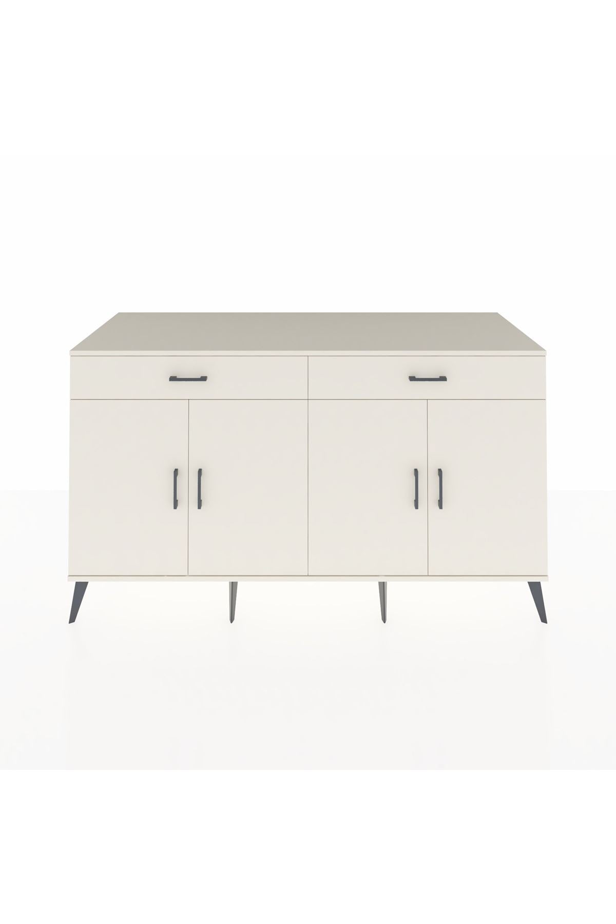 Kronos Konsol 4 Raflı 2 Çekmeceli 4 Kapaklı 176x59x99 Aytaşı-Aytaşı