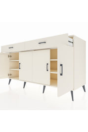 Kronos Konsol 4 Raflı 2 Çekmeceli 4 Kapaklı 176x59x99 Aytaşı-Aytaşı