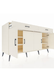 Kronos Konsol 4 Raflı 2 Çekmeceli 4 Kapaklı 176x59x99 Aytaşı-Aytaşı