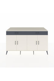 Kronos Konsol 4 Raflı 2 Çekmeceli 4 Kapaklı 176x59x99 Aytaşı-Aytaşı/Antrasit