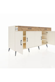 Kronos Konsol 4 Raflı 2 Çekmeceli 4 Kapaklı 176x59x99 Aytaşı-Aytaşı/Çam