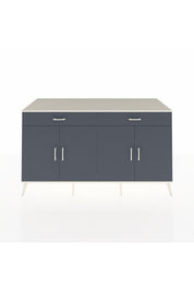 Kronos Konsol 4 Raflı 2 Çekmeceli 4 Kapaklı 176x59x99 Aytaşı-Antrasit