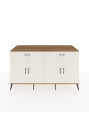 Kronos Konsol 4 Raflı 2 Çekmeceli 4 Kapaklı 176x59x99 Çam-Aytaşı