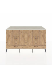 Kronos Konsol 6 Raflı 2 Çekmeceli 4 Kapaklı 176x59x99 Aytaşı-Çam