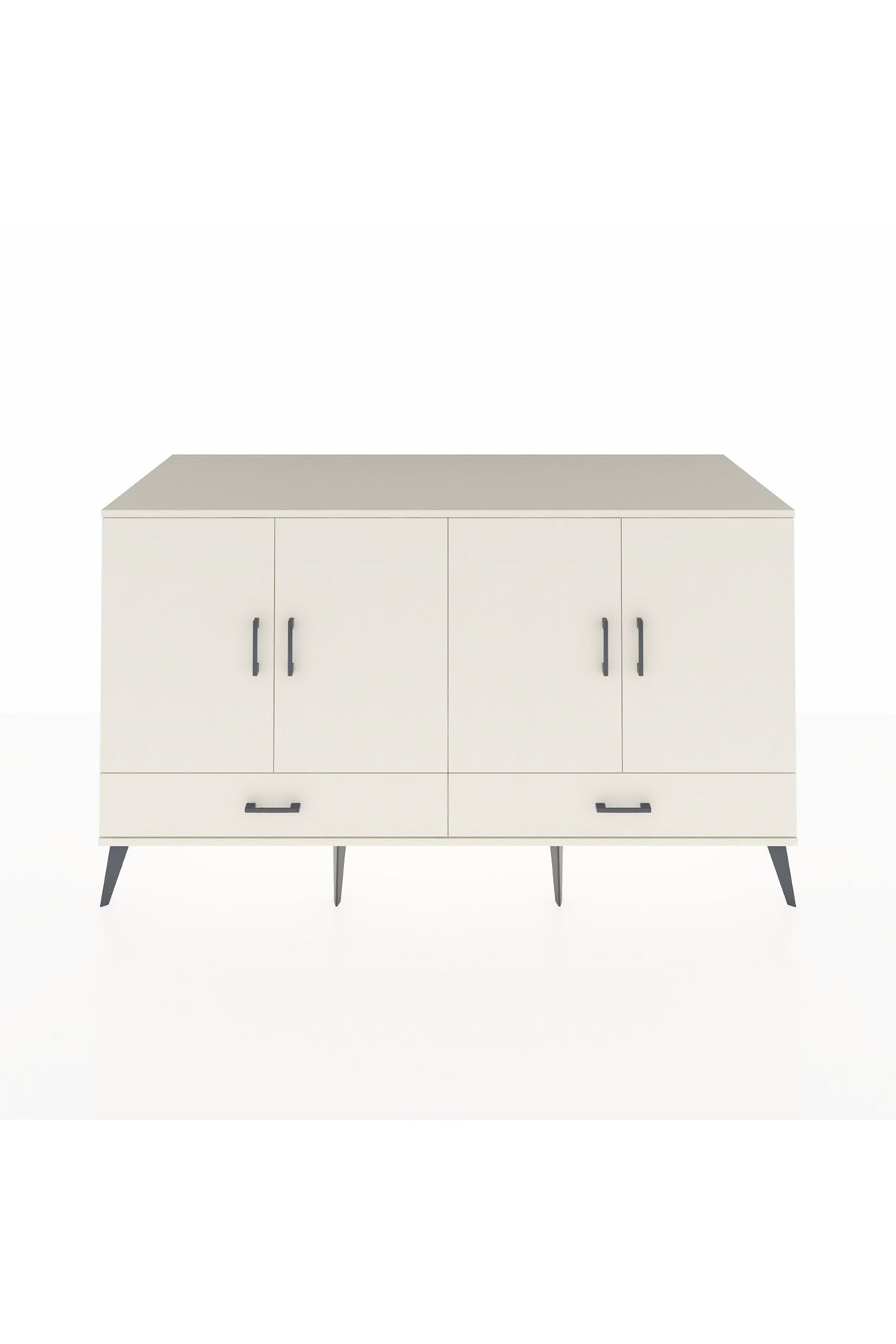 Kronos Konsol 6 Raflı 2 Çekmeceli 4 Kapaklı 176x59x99 Aytaşı-Aytaşı