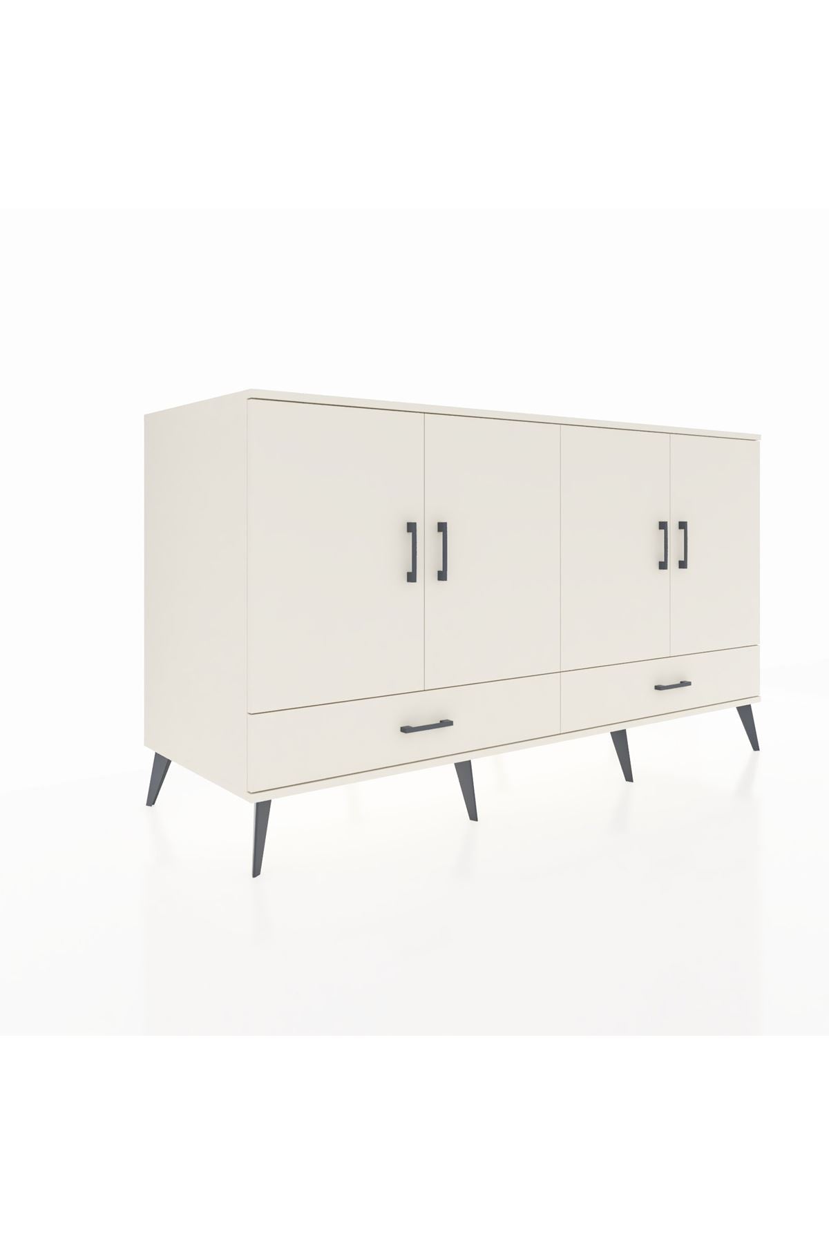 Kronos Konsol 6 Raflı 2 Çekmeceli 4 Kapaklı 176x59x99 Aytaşı-Aytaşı