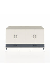 Kronos Konsol 6 Raflı 2 Çekmeceli 4 Kapaklı 176x59x99 Aytaşı-Aytaşı/Antrasit