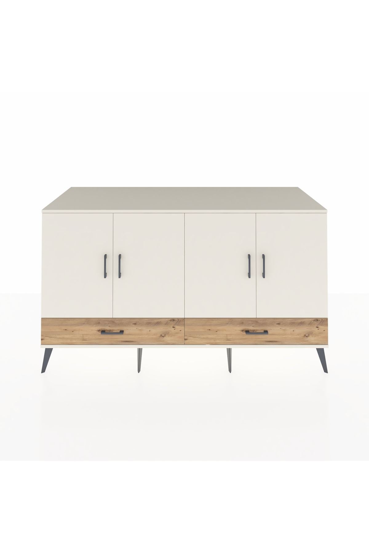 Kronos Konsol 6 Raflı 2 Çekmeceli 4 Kapaklı 176x59x99 Aytaşı-Aytaşı/Çam