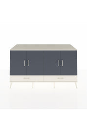 Kronos Konsol 6 Raflı 2 Çekmeceli 4 Kapaklı 176x59x99 Aytaşı-Antrasit/Aytaşı