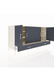 Kronos Konsol 6 Raflı 2 Çekmeceli 4 Kapaklı 176x59x99 Aytaşı-Antrasit