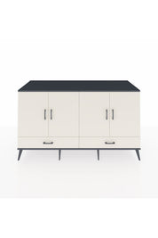 Kronos Konsol 6 Raflı 2 Çekmeceli 4 Kapaklı 176x59x99 Antrasit-Aytaşı