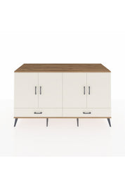 Kronos Konsol 6 Raflı 2 Çekmeceli 4 Kapaklı 176x59x99 Çam-Aytaşı