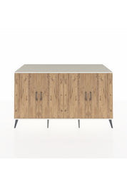 Kronos Konsol 4 Raflı 4 Kapaklı 176x59x99 Aytaşı-Çam/Antrasit