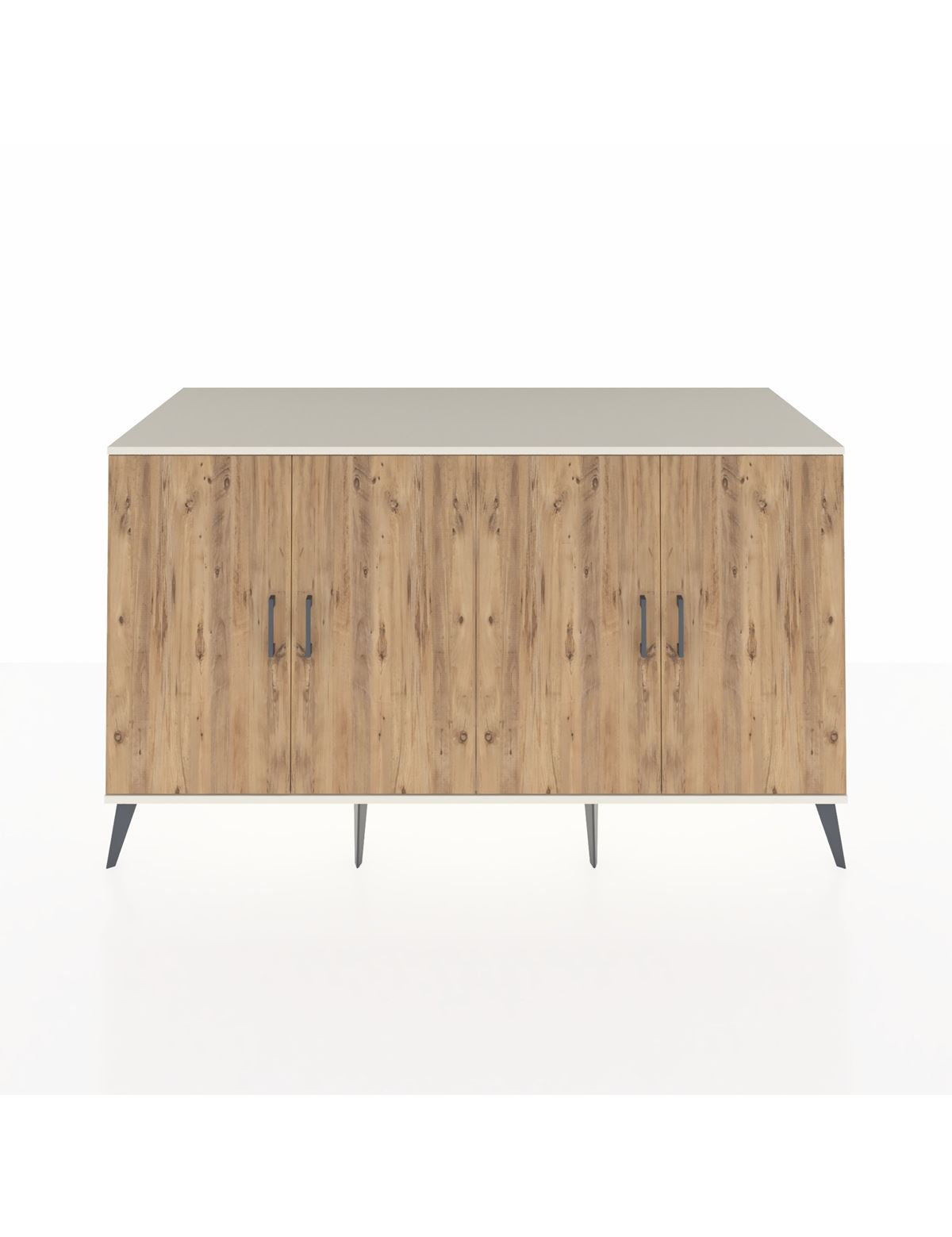 Kronos Konsol 4 Raflı 4 Kapaklı 176x59x99 Aytaşı-Çam