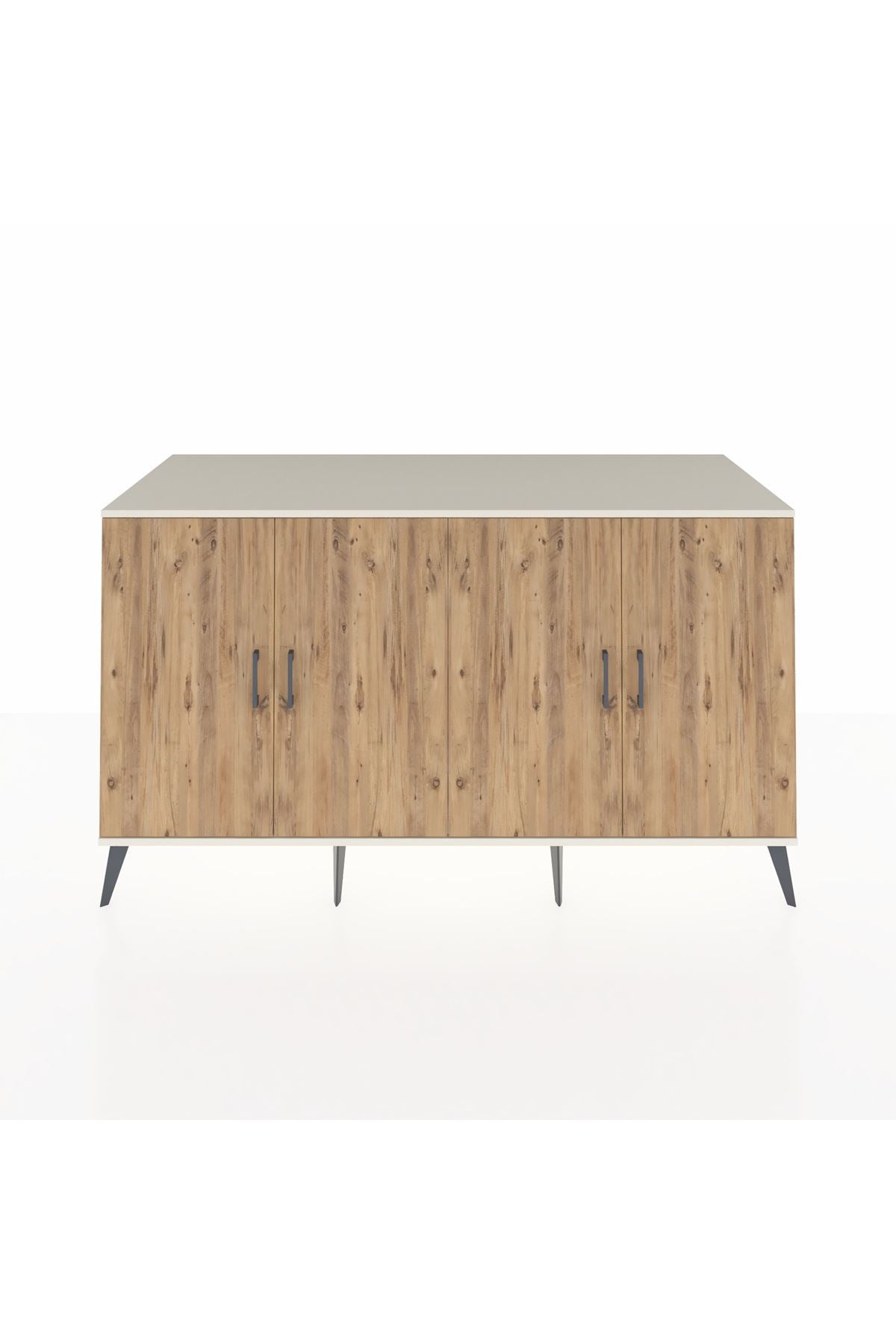 Kronos Konsol 4 Raflı 4 Kapaklı 176x59x99 Aytaşı-Çam