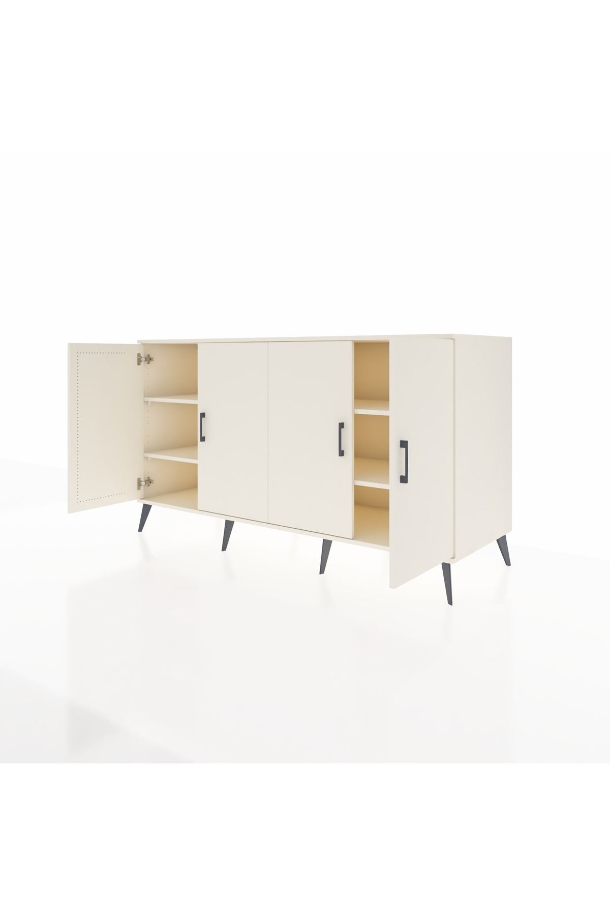 Kronos Konsol 4 Raflı 4 Kapaklı 176x59x99 Aytaşı-Aytaşı