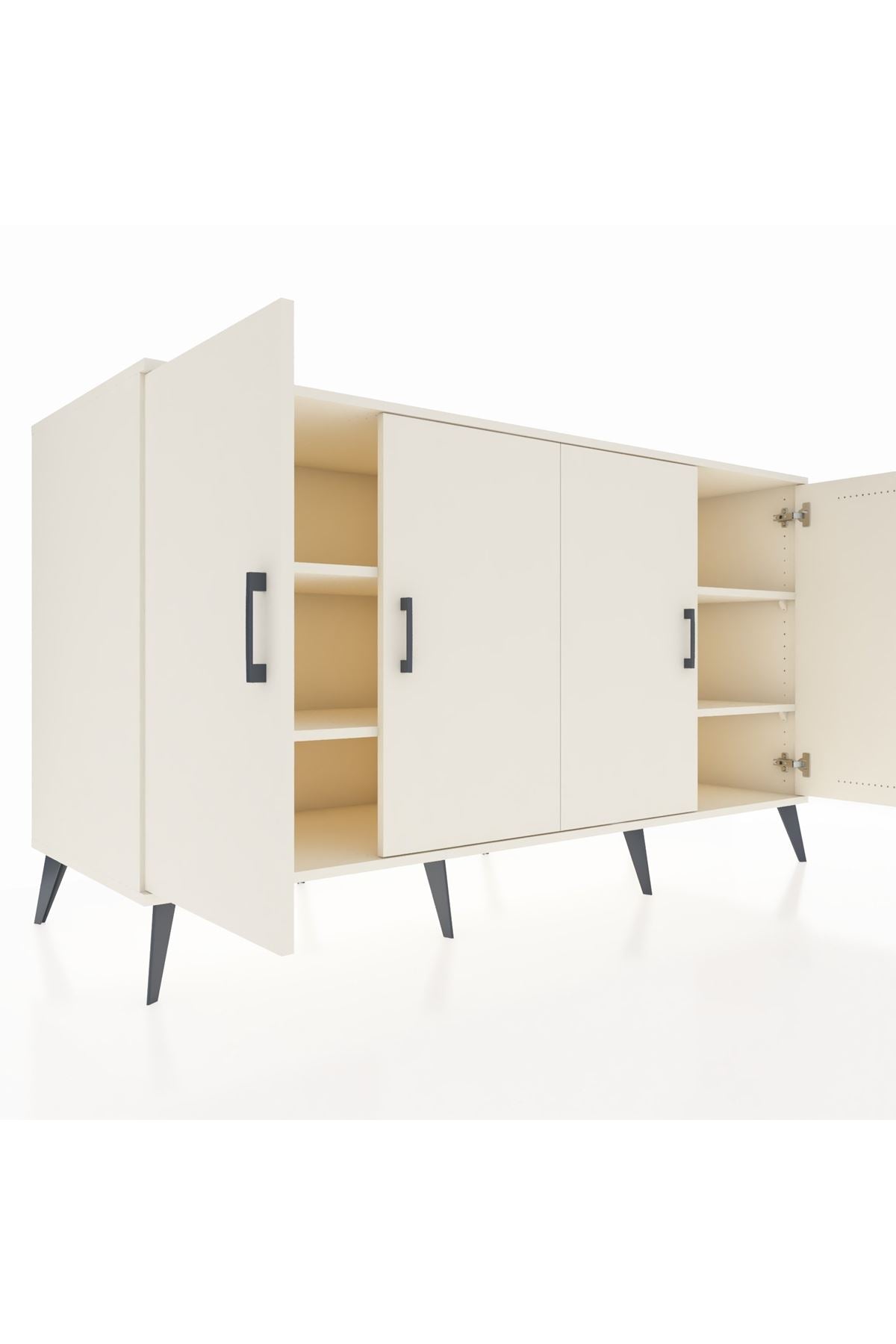 Kronos Konsol 4 Raflı 4 Kapaklı 176x59x99 Aytaşı-Aytaşı