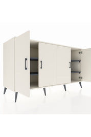 Kronos Konsol 4 Raflı 4 Kapaklı 176x59x99 Aytaşı-Aytaşı/Antrasit