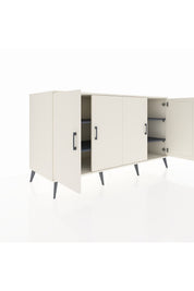 Kronos Konsol 4 Raflı 4 Kapaklı 176x59x99 Aytaşı-Aytaşı/Antrasit