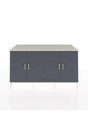 Kronos Konsol 4 Raflı 4 Kapaklı 176x59x99 Aytaşı-Antrasit/Aytaşı