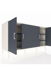 Kronos Konsol 4 Raflı 4 Kapaklı 176x59x99 Aytaşı-Antrasit