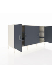 Kronos Konsol 4 Raflı 4 Kapaklı 176x59x99 Aytaşı-Antrasit