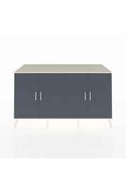 Kronos Konsol 4 Raflı 4 Kapaklı 176x59x99 Aytaşı-Antrasit/Çam