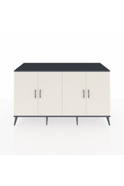 Kronos Konsol 4 Raflı 4 Kapaklı 176x59x99 Antrasit-Aytaşı