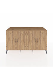 Kronos Konsol 4 Raflı 4 Kapaklı 176x59x99 Çam-Çam/Aytaşı