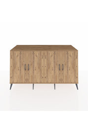 Kronos Konsol 4 Raflı 4 Kapaklı 176x59x99 Çam-Çam