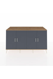 Kronos Konsol 4 Raflı 4 Kapaklı 176x59x99 Çam-Antrasit/Aytaşı