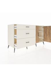 Kronos Konsol 2 Raflı 3 Çekmeceli 2 Kapaklı 176x59x99 Aytaşı-Çam/Aytaşı