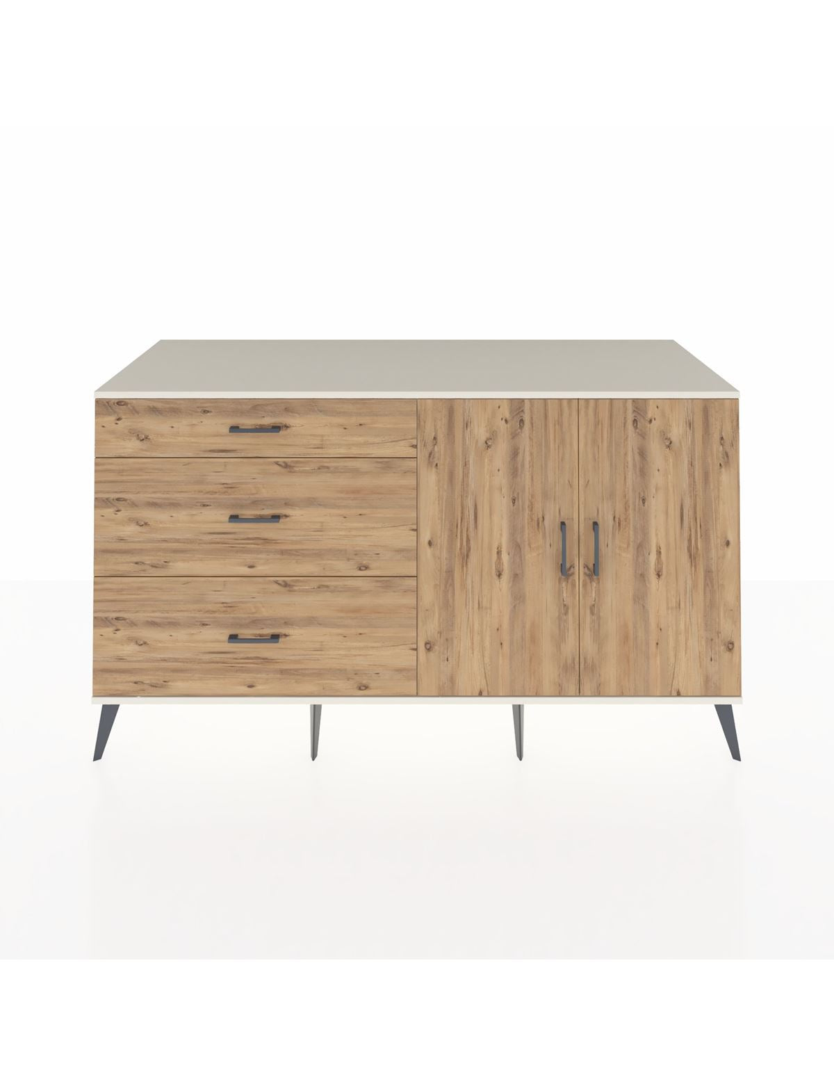 Kronos Konsol 2 Raflı 3 Çekmeceli 2 Kapaklı 176x59x99 Aytaşı-Çam