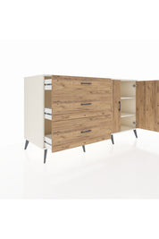 Kronos Konsol 2 Raflı 3 Çekmeceli 2 Kapaklı 176x59x99 Aytaşı-Çam