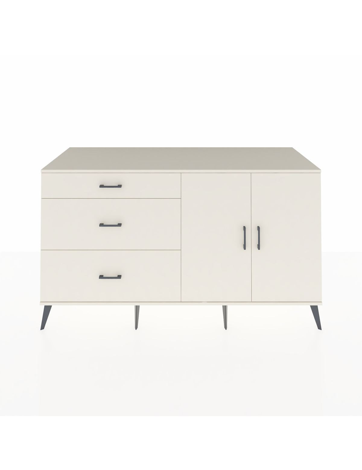 Kronos Konsol 2 Raflı 3 Çekmeceli 2 Kapaklı 176x59x99 Aytaşı-Aytaşı