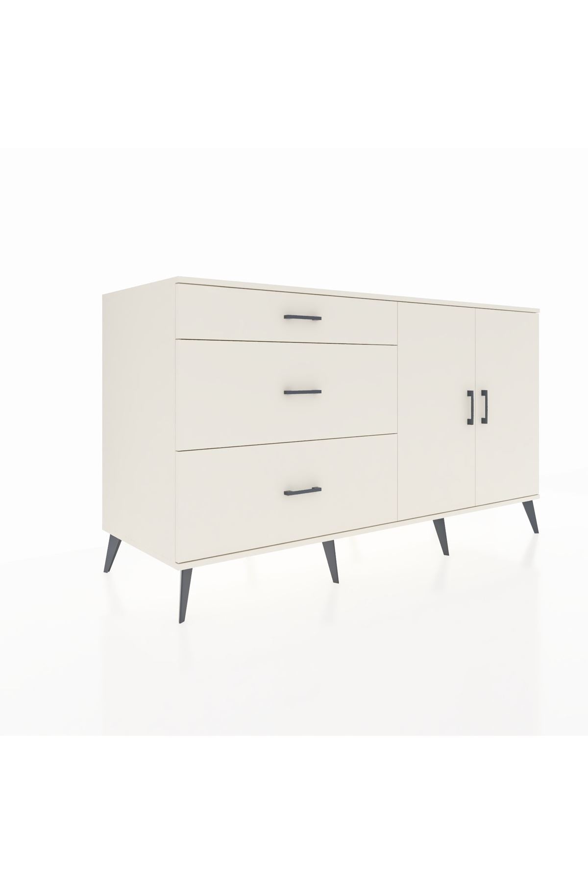 Kronos Konsol 2 Raflı 3 Çekmeceli 2 Kapaklı 176x59x99 Aytaşı-Aytaşı