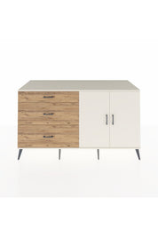 Kronos Konsol 2 Raflı 3 Çekmeceli 2 Kapaklı 176x59x99 Aytaşı-Aytaşı/Çam