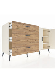 Kronos Konsol 2 Raflı 3 Çekmeceli 2 Kapaklı 176x59x99 Aytaşı-Aytaşı/Çam